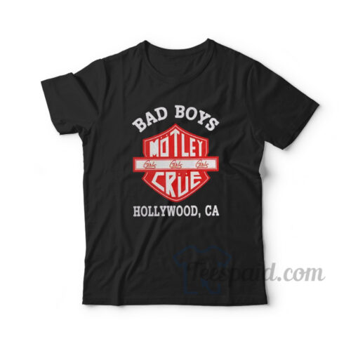 Motley Crue Bad Boys 1987 Girls Girls Girls T Shirt Sale